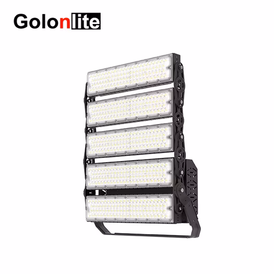 160lm/W 20 40 60 90 120 grados P50 IP66 Dim Estadio de fútbol Cancha deportiva 100W 150W 200W 250W 300W 600W 400W 500W 1000W 1200W 1500W Reflector LED ajustable