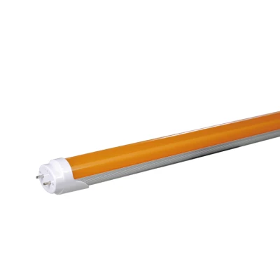 Tubo fluorescente LED anti UV 0,6 M 9W Tubo LED de máscara amarilla con filtro UV de 500 nm Luz LED libre de UV para sala blanca