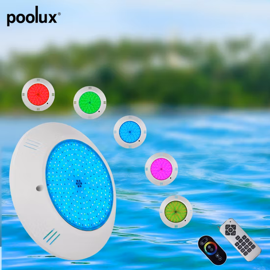 Lámpara de piscina de acero inoxidable montada en la pared de PC de acero inoxidable sumergible a prueba de agua IP68