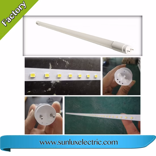 Venta caliente de fábrica 60cm 120cm 2FT 4FT 9W 18W Tubo LED de vidrio T8 6500K Tubo LED