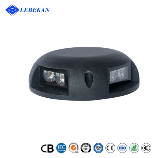 Venta caliente redondo 4W 6W 8W blanco cálido RGB color impermeable mampara al aire libre suelo LED luces de suelo de jardín